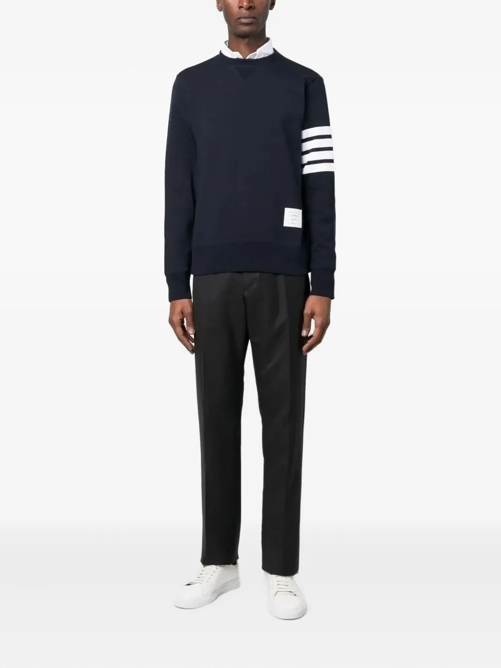 Thom Browne back-strap tailored trousers Grijs