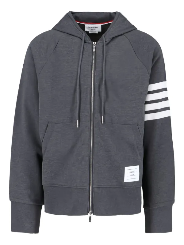 THOMBROWNEトムブラウン 4BAR ジップアップジャケット 1 THOM BROWNE（トム ブラウン） パーカー フーディー 4-バー ジップ
