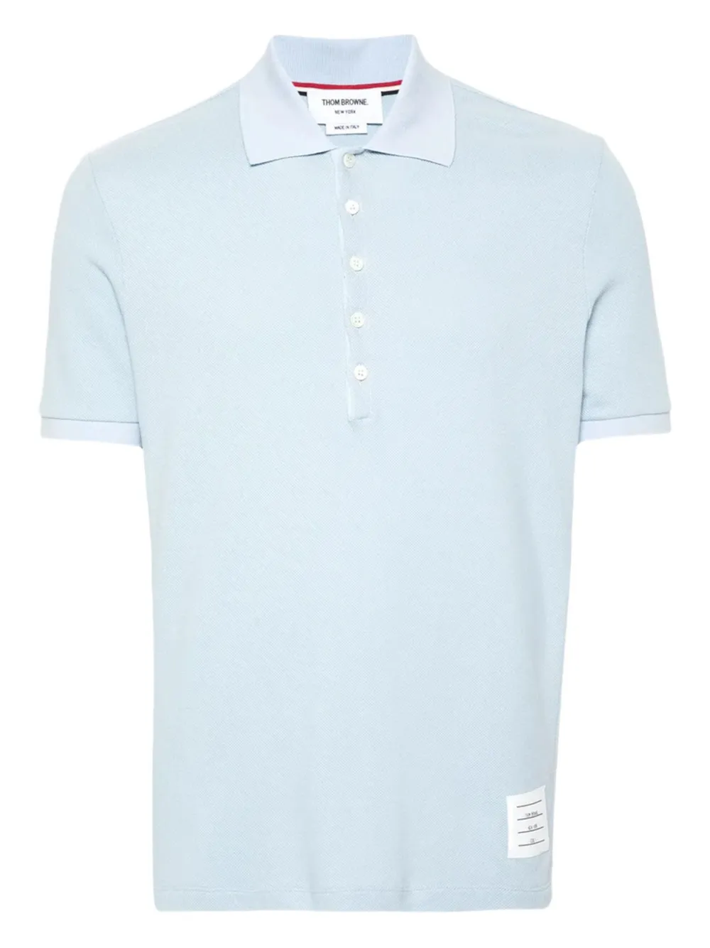 Thom Browne short-sleeve polo shirt | Blue | Image 1