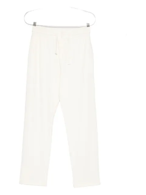 Doppiaa drawstring cotton trousers