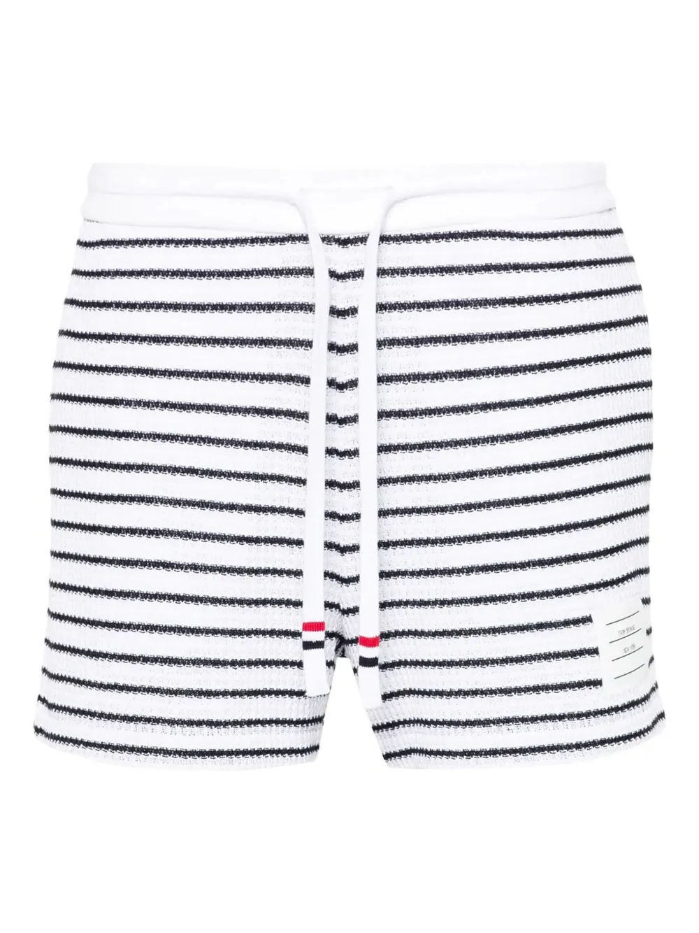 Thom Browne ストライプ ショートパンツ - ホワイト Thom Browne ストライプ ショートパンツ - ホワイト