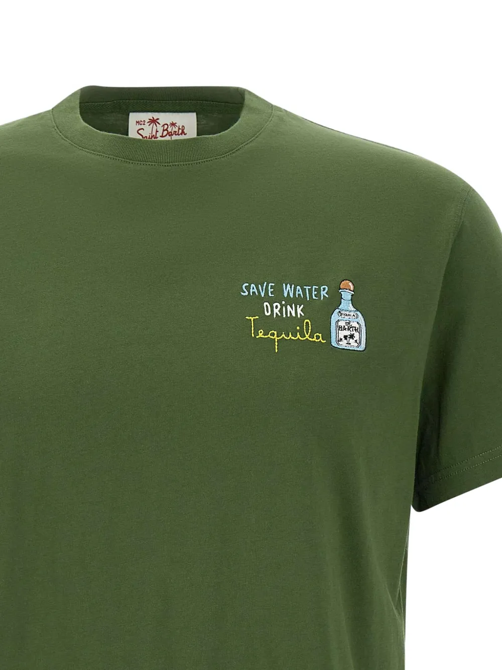 MC2 Saint Barth T-shirt met grafische print Groen