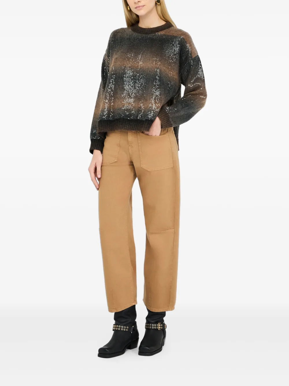 LIU JO Katoenen broek - Beige