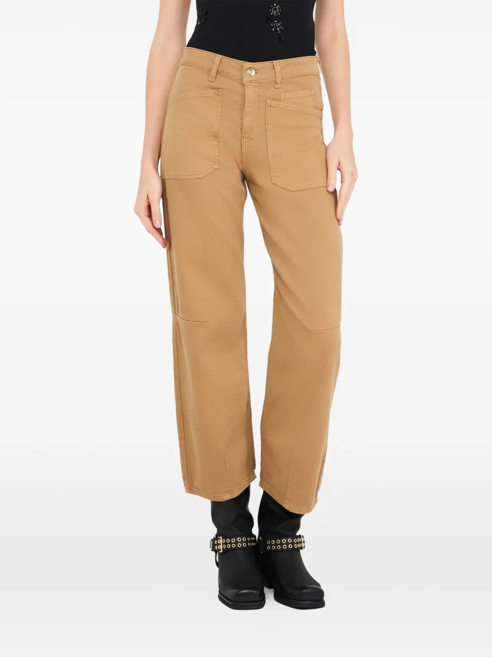 Liu •jo コットンパンツ In Brown