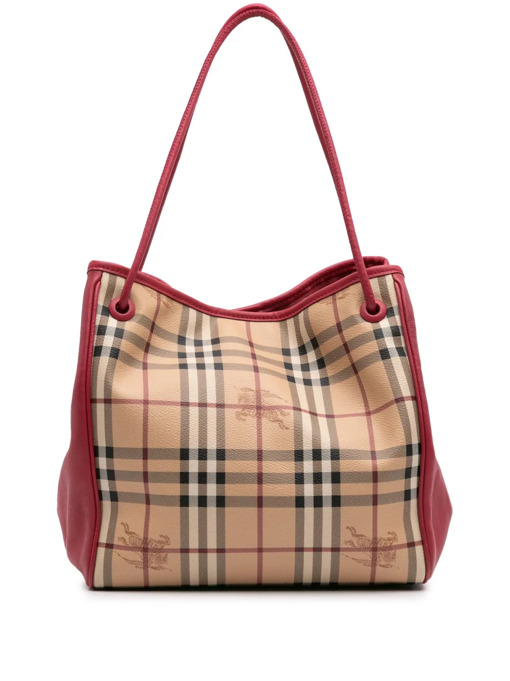 Burberry Pre-Owned 2000-2017 Small Haymarket Check Coated Canvas Canterbury tote bag | Brown | Image 1