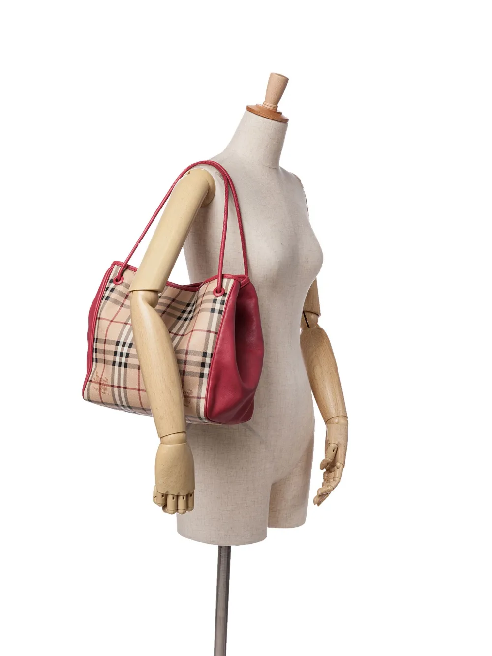 Burberry Pre-Owned 2000-2017 Small Haymarket Check Coated Canvas Canterbury tote bag | Pre-Owned | Image 2