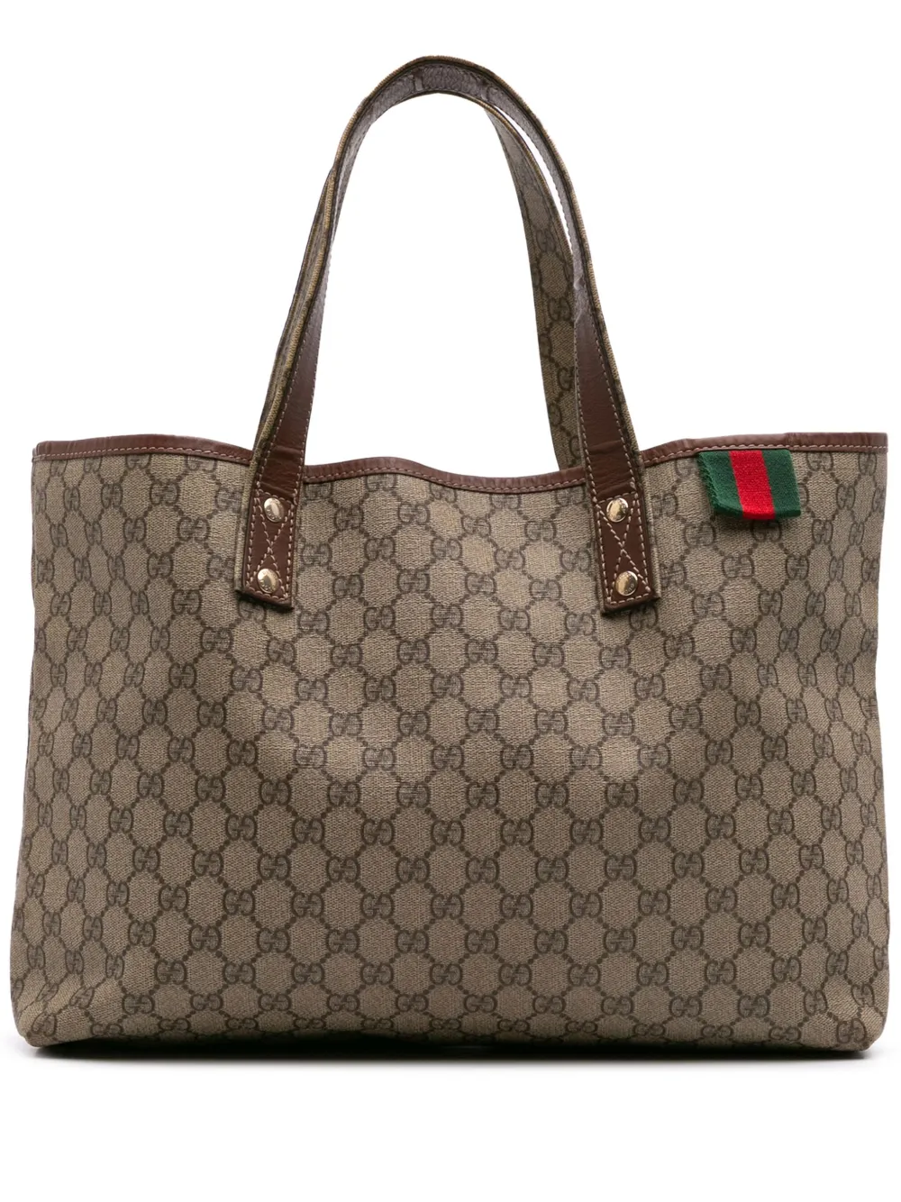 Gucci Pre-Owned 2000-2015 Medium GG Supreme Web Loop tote bag | marrón | Image 1