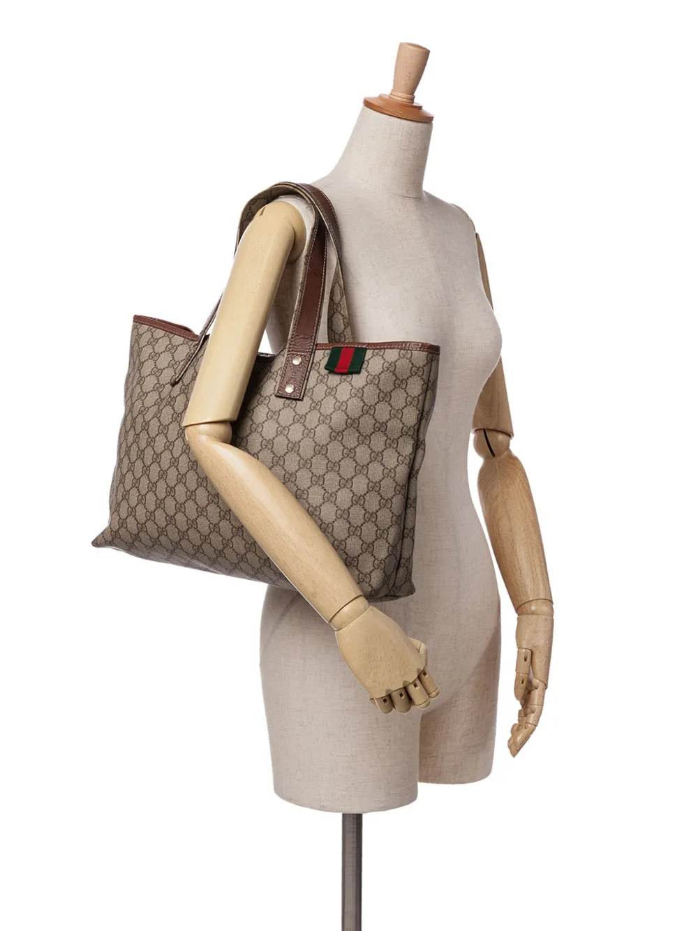 Gucci Pre-Owned 2000-2015 Medium GG Supreme Web Loop tote bag | Estilos de archivo | Image 2