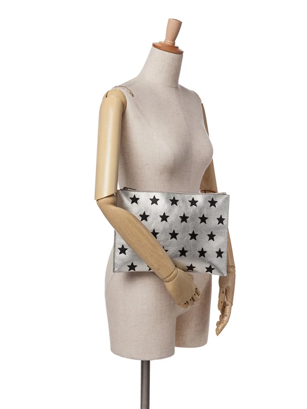 Pre-owned Saint Laurent 2016 Leather Star Clutch Bag