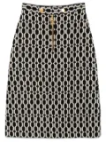 Gucci Pre-Owned monochrome pattern skirt - Black