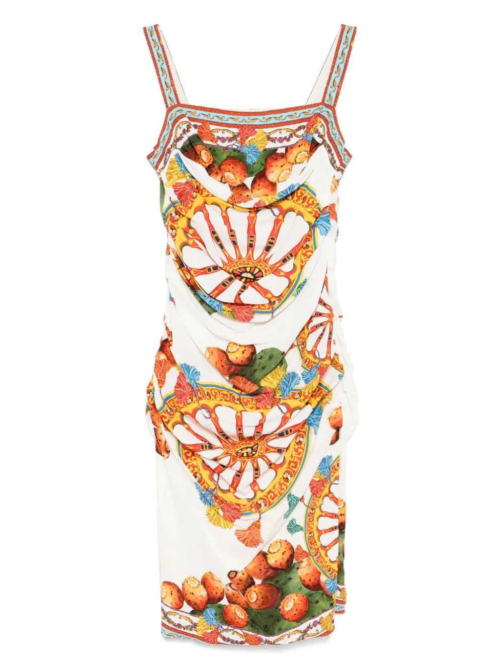 Dolce & Gabbana Pre-Owned Sicily midi dress - ホワイト Dolce & Gabbana Pre-Owned Sicily midi dress - ホワイト