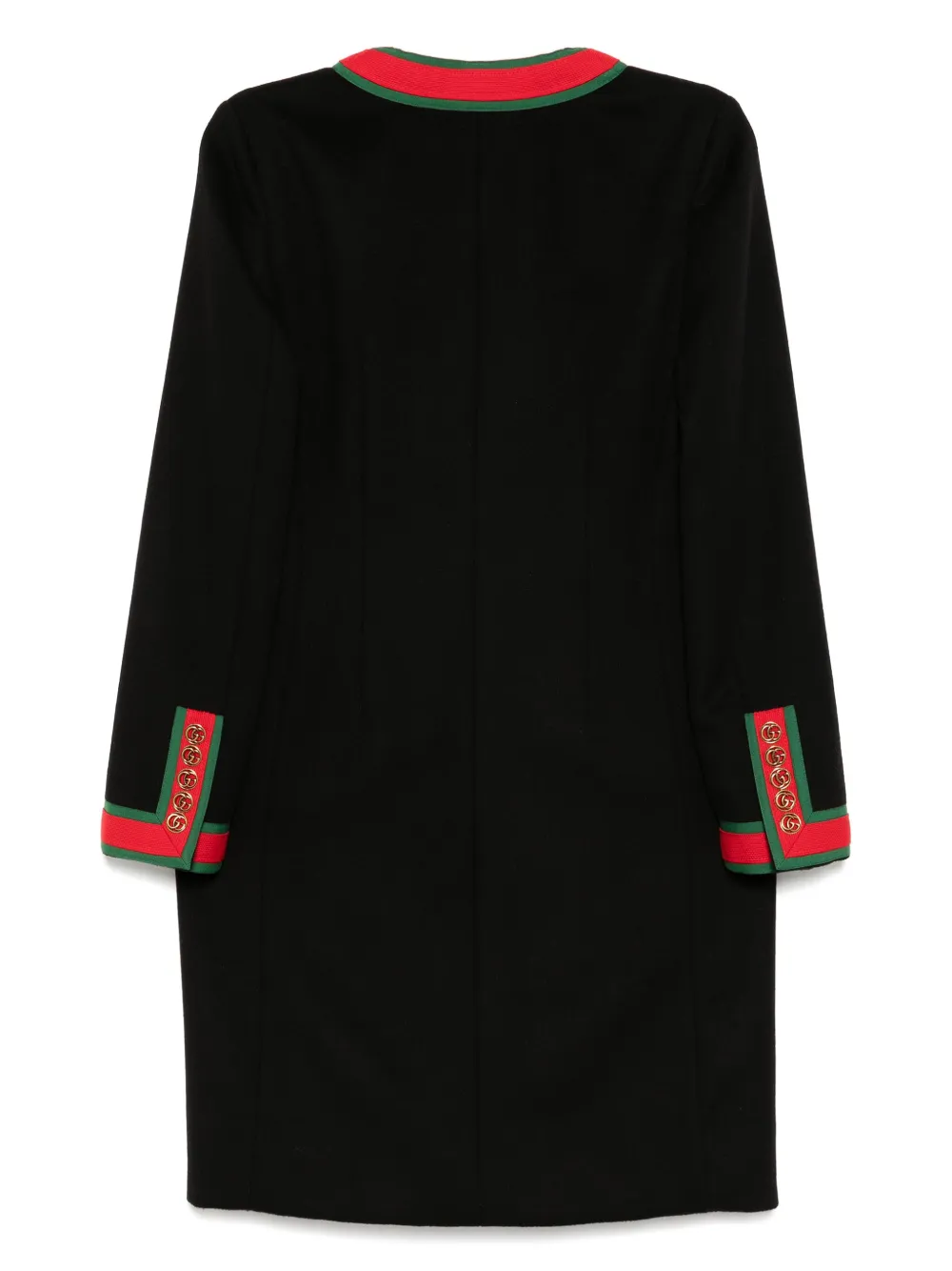 Gucci Pre-Owned Web-stripe coat | Image 2