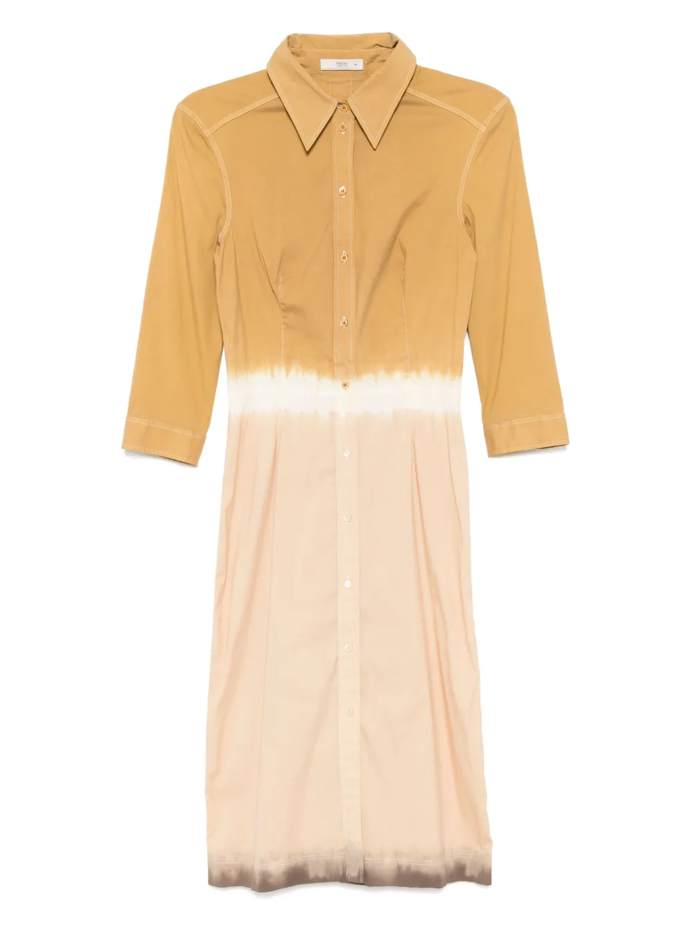 Prada Pre-Owned shirt dress - ブラウン Prada Pre-Owned shirt dress - ブラウン