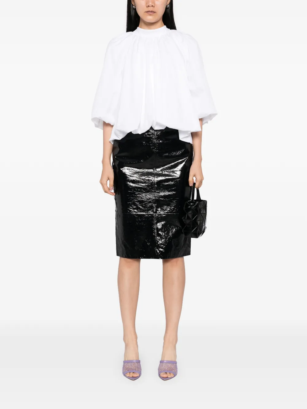 CHANEL Pre-Owned Leren rok - Zwart