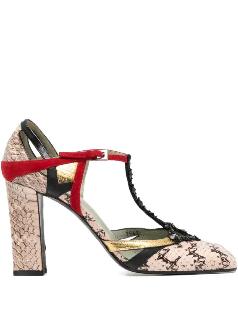 Prada Pre-Owned صندل جلد البايثون بكعب 70 ملم