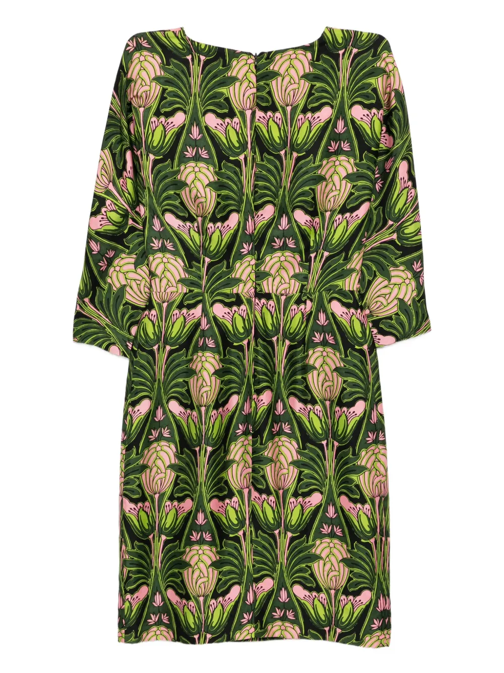 Prada Pre-Owned Jurk met bloemenprint - Groen