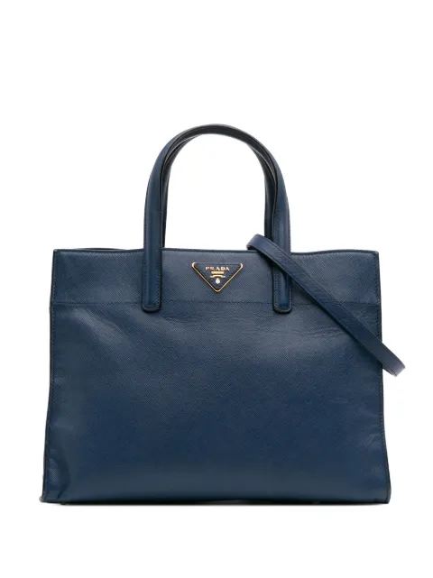 Prada Pre-Owned sac à main Soft Triple Pocket Tote en cuir Saffiano (2000-2024)