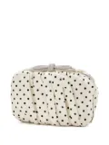 MACH & MACH mini polka-dot embellished clutch - White