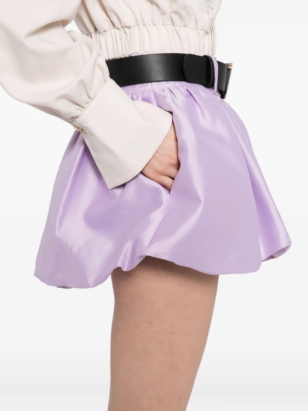 Self-Portrait Taffeta rok Paars