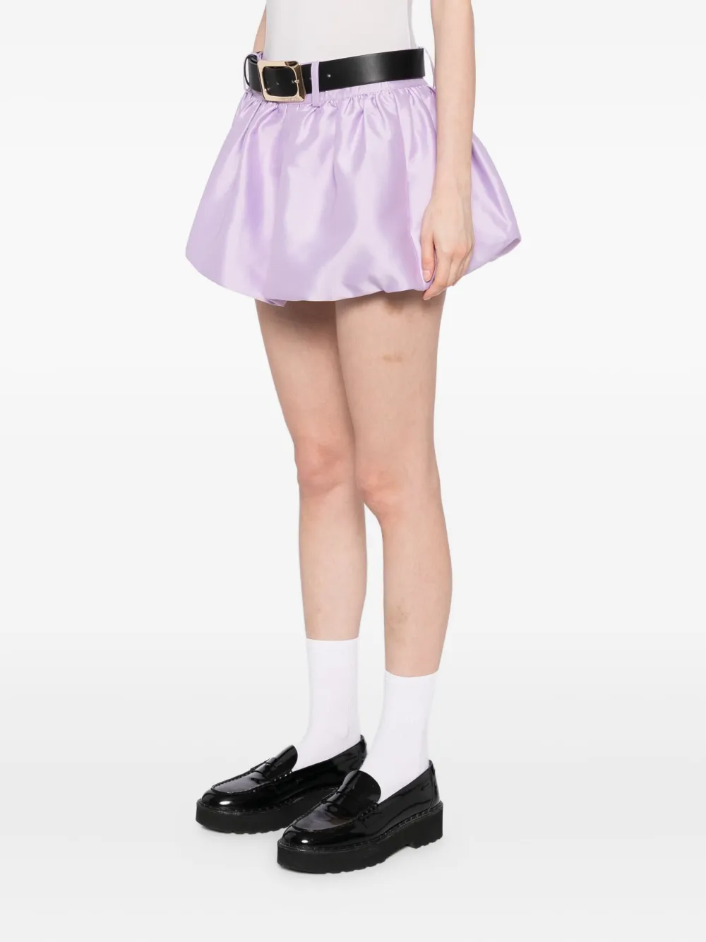 Self-Portrait Taffeta rok Paars