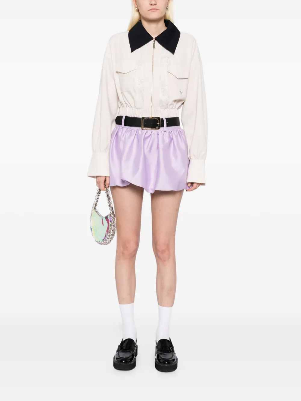 Self-Portrait taffeta skirt | Fitted Skirts | Image 2
