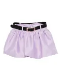 Self-Portrait taffeta skirt - Purple