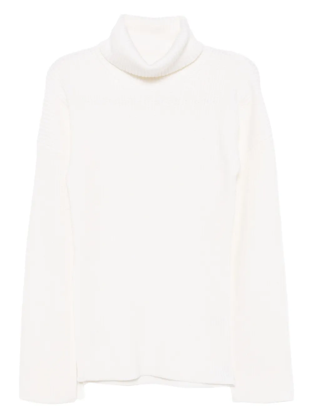 TOTEME turtleneck split-sleeve jumper Beige