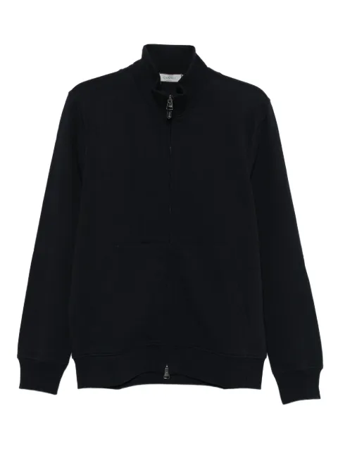 Canali zip-up cotton sweatshirt 