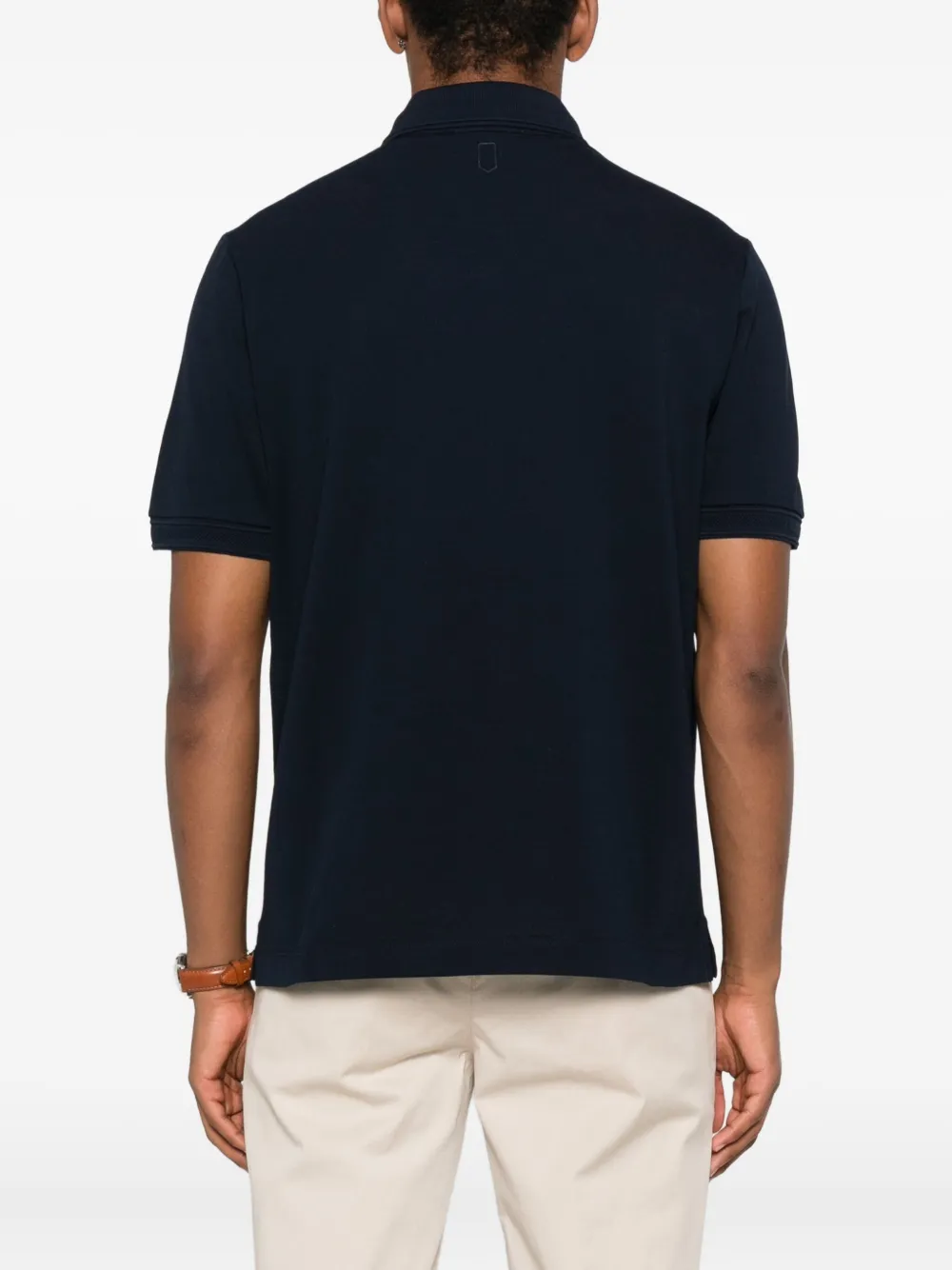 Canali Katoenen poloshirt Blauw