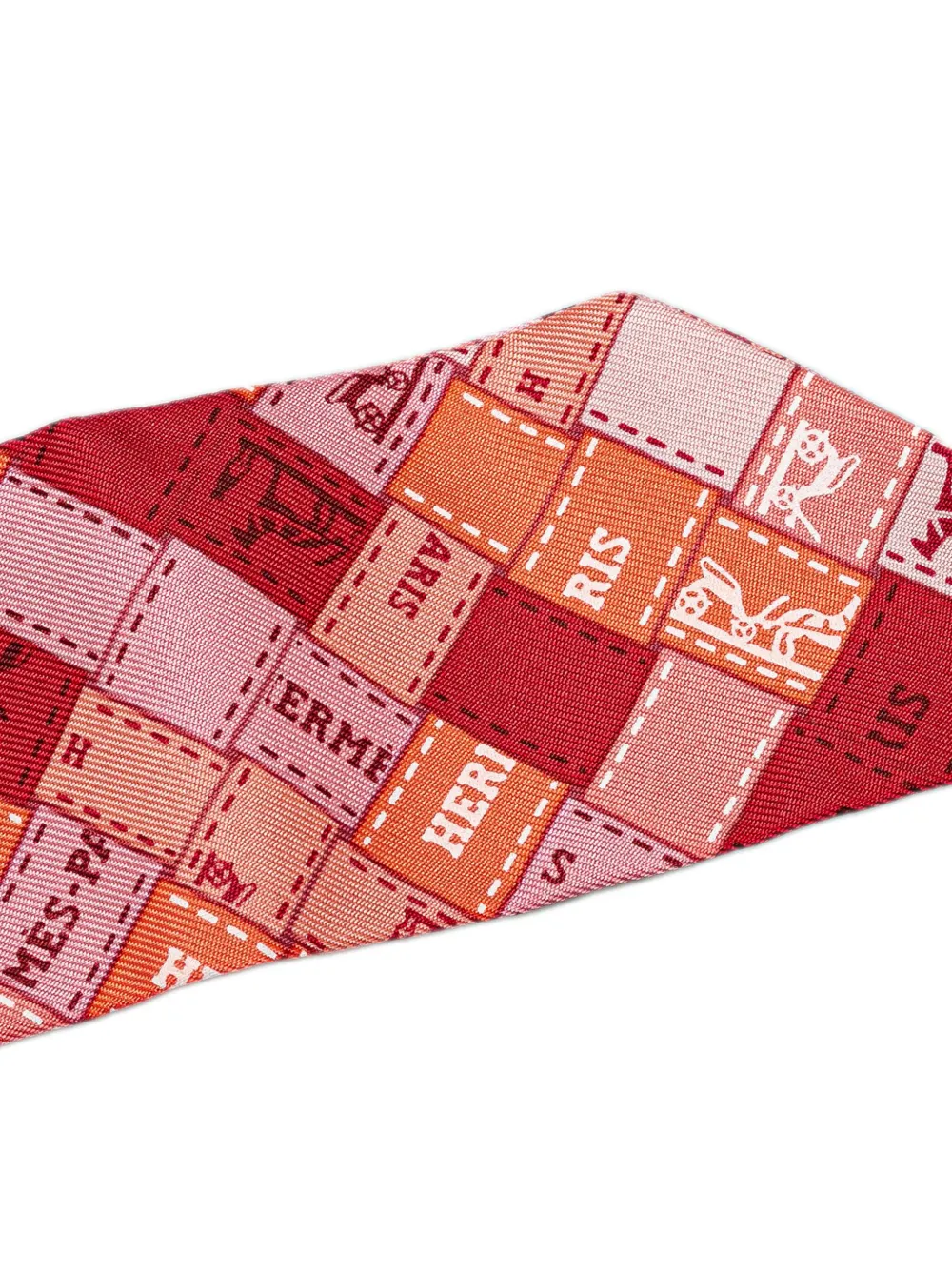 Hermès Pre-Owned foulard Bolduc au Carré Twilly en soie 20e siècle | Image 2