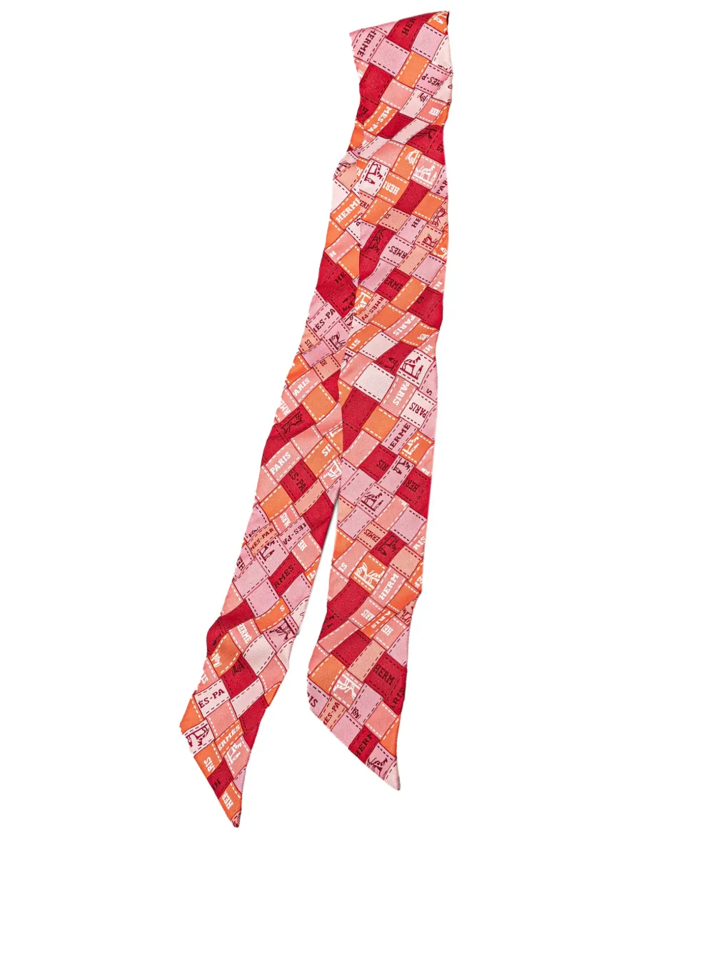 Hermès Pre-Owned foulard Bolduc au Carré Twilly en soie 20e siècle | rose | Image 1
