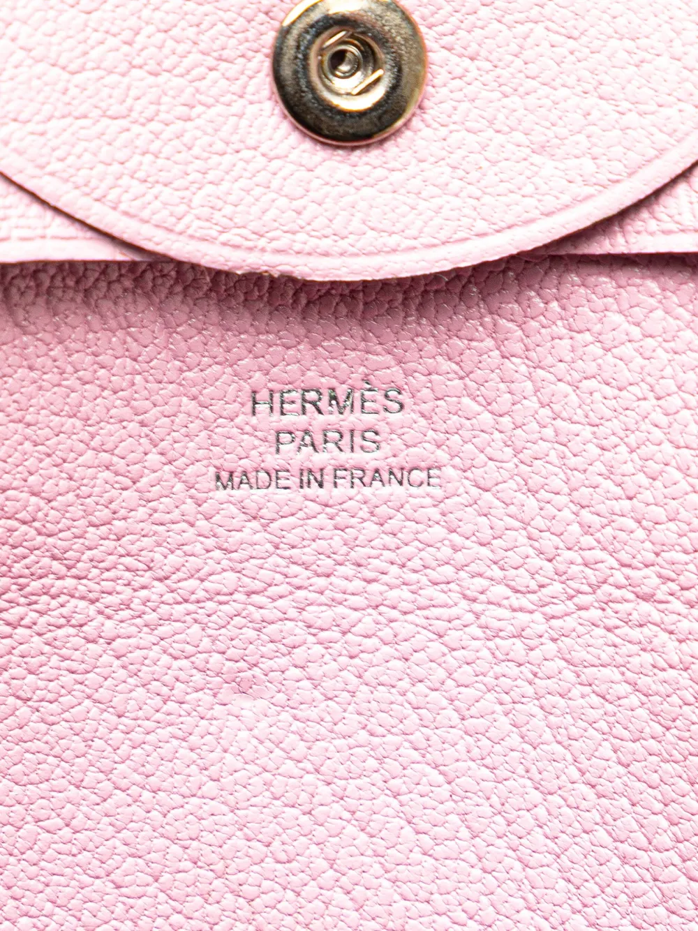 Pre-owned Hermes 2021 Chevre Mysore Bastia Coin Pouch