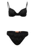 Missoni zigzag-lurex bikini - Black