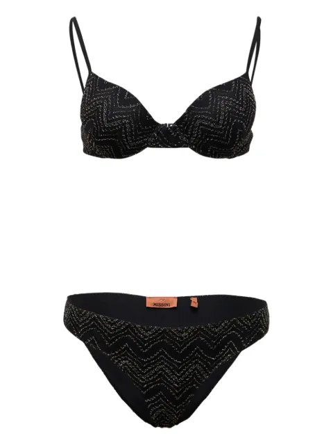 Missoni zigzag-lurex bikini