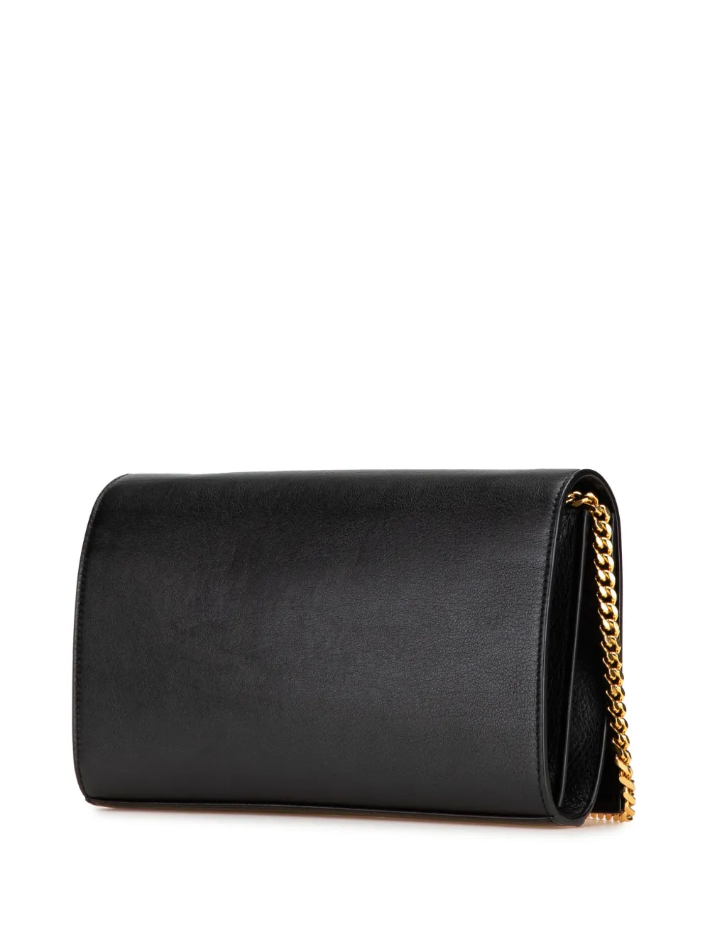 Pre-owned Saint Laurent 2000-2024 Leather Moon And Star Monogram Kate Wallet On Chain Crossbody Bag