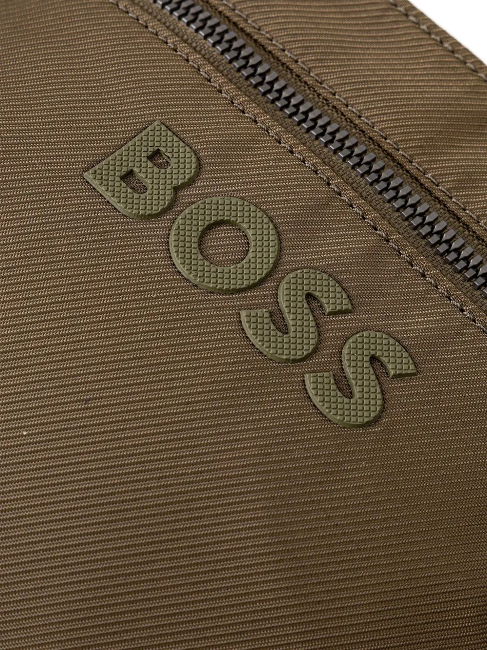 BOSS Heuptas met logoplakkaat en ritssluiting Groen