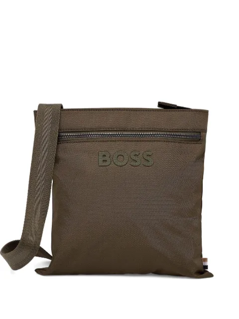 BOSS logo-plaque zip-fastening belt bag