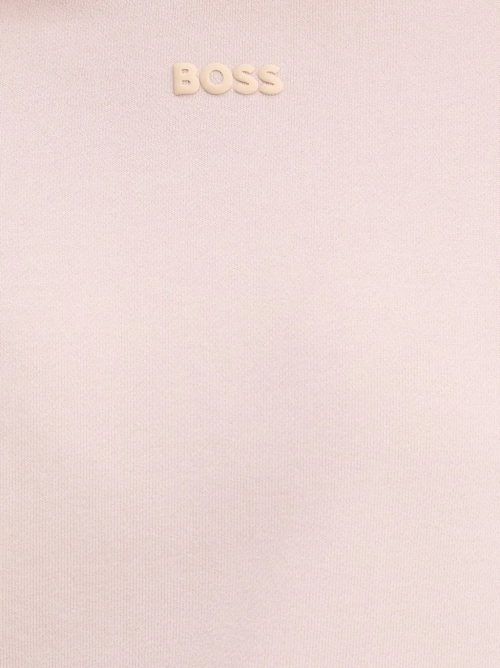 BOSS Hoodie met logo-reliëf Roze