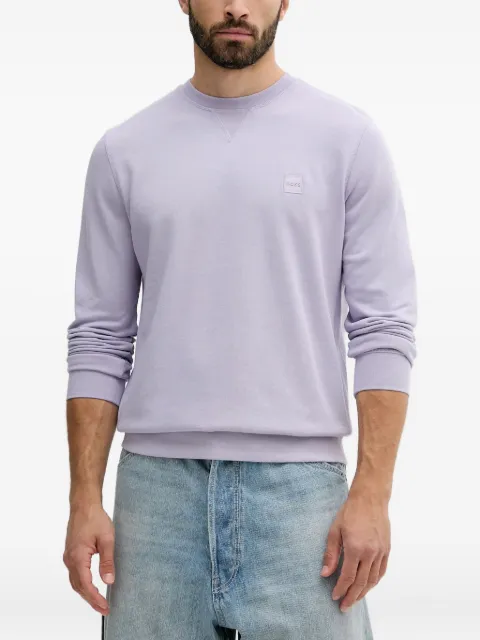 BOSS logo-patch sweatshirt