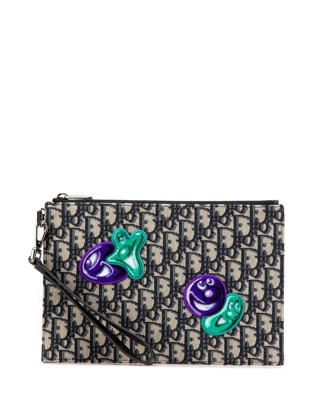 Christian Dior Pre-Owned bolsa de mano Kenny Scharf Oblique Canvas A5 Pouch 2021 | azul | Image 1