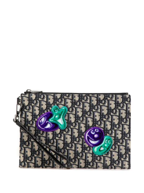 Christian Dior Pre-Owned bolsa de mano Kenny Scharf Oblique Canvas A5 Pouch 2021