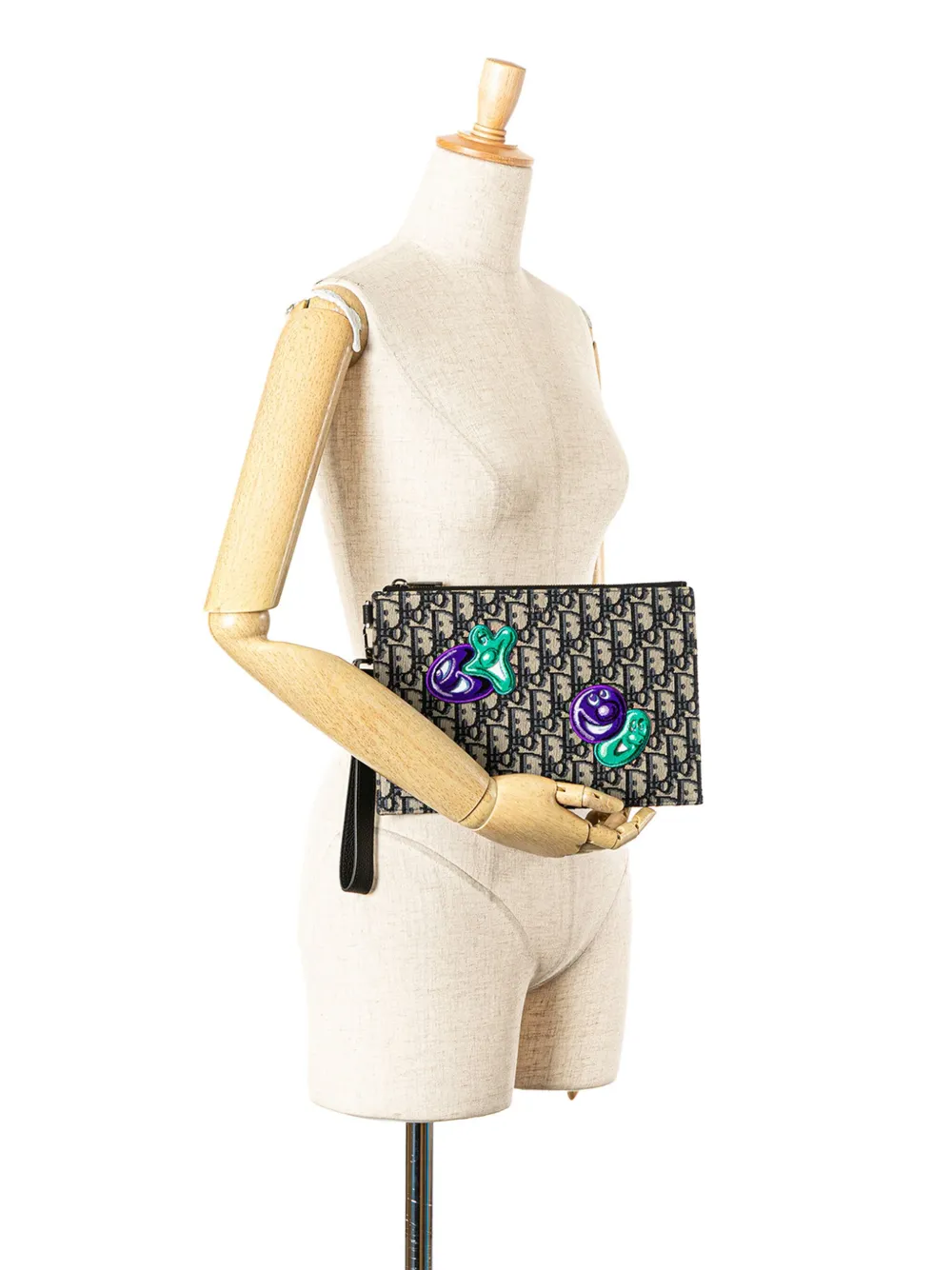 Christian Dior Pre-Owned bolsa de mano Kenny Scharf Oblique Canvas A5 Pouch 2021 | Estilos de archivo | Image 2