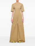 THELATEST wide-leg short-sleeve jumpsuit - Neutrals