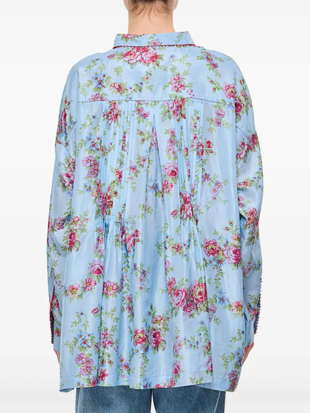 Shop Péro Floral-print Shirt