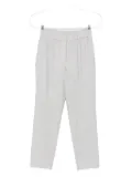 Peserico elasticated-waist cropped trousers - Grey