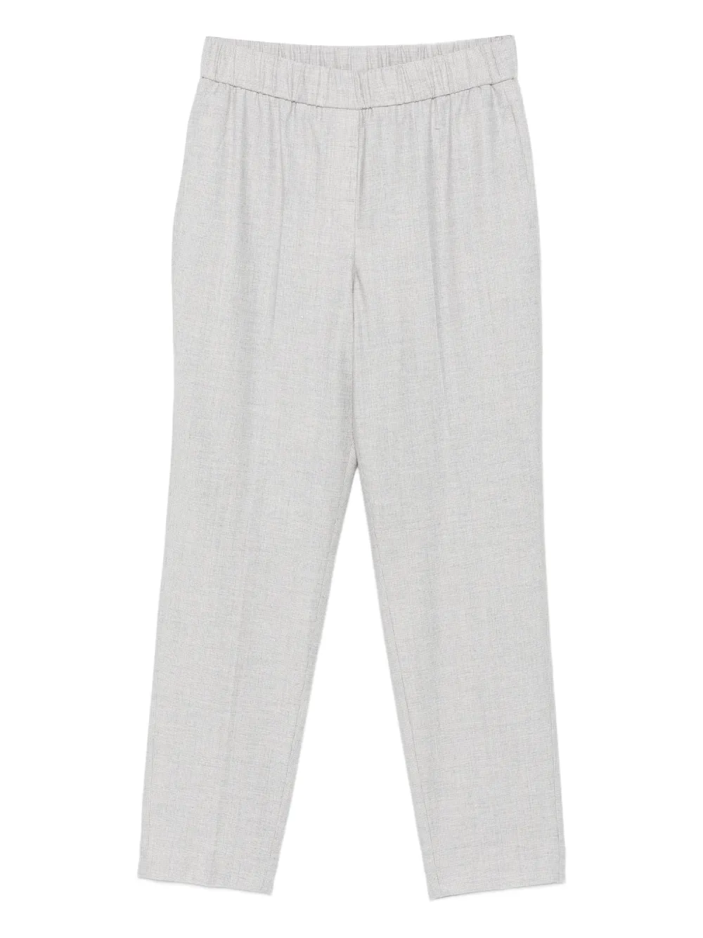 Peserico Cropped broek met elastische taille Grijs