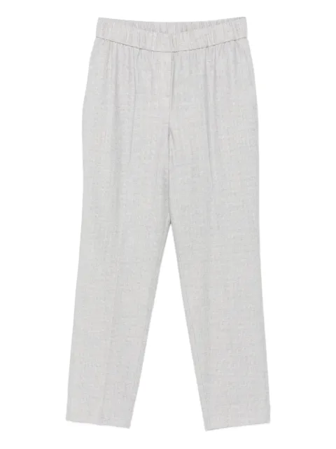 Peserico elasticated-waist cropped trousers