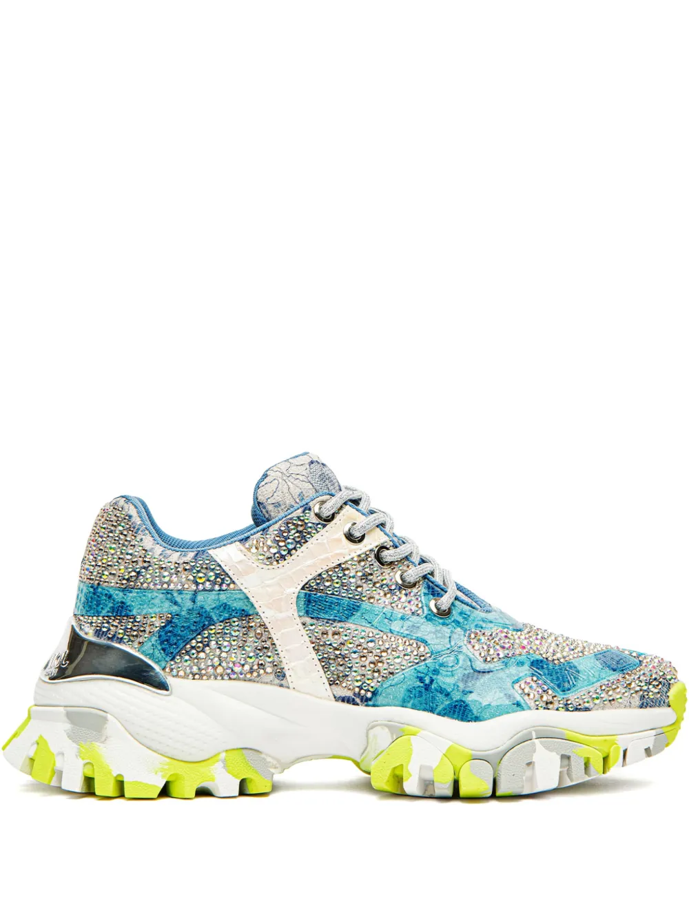 AMI Paris rhinestone-embellished sneakers Grey
