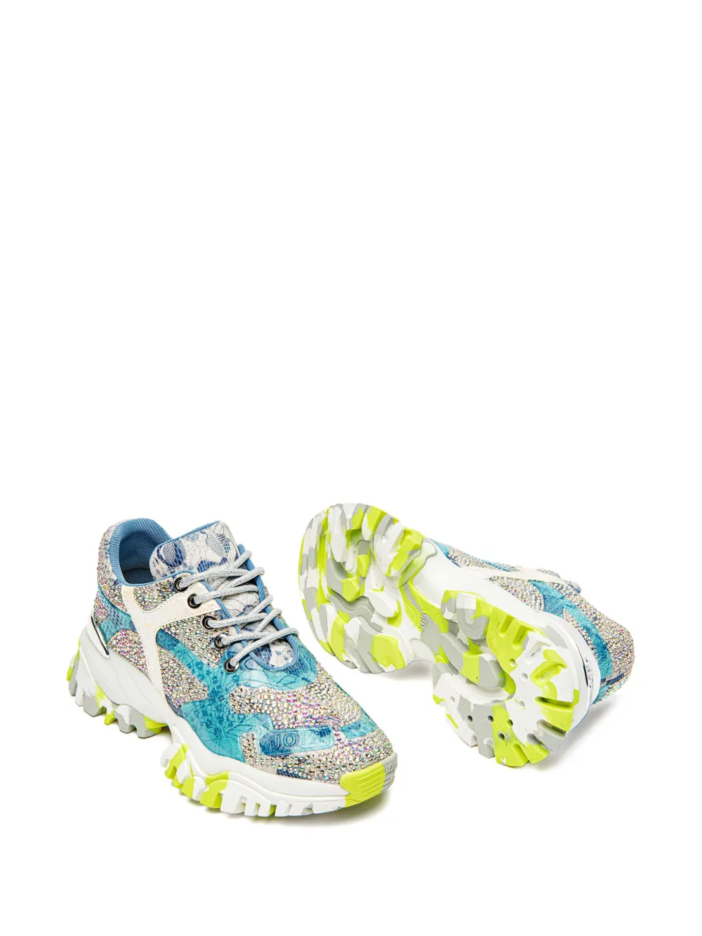 AMI Paris Sneakers met stras - Grijs