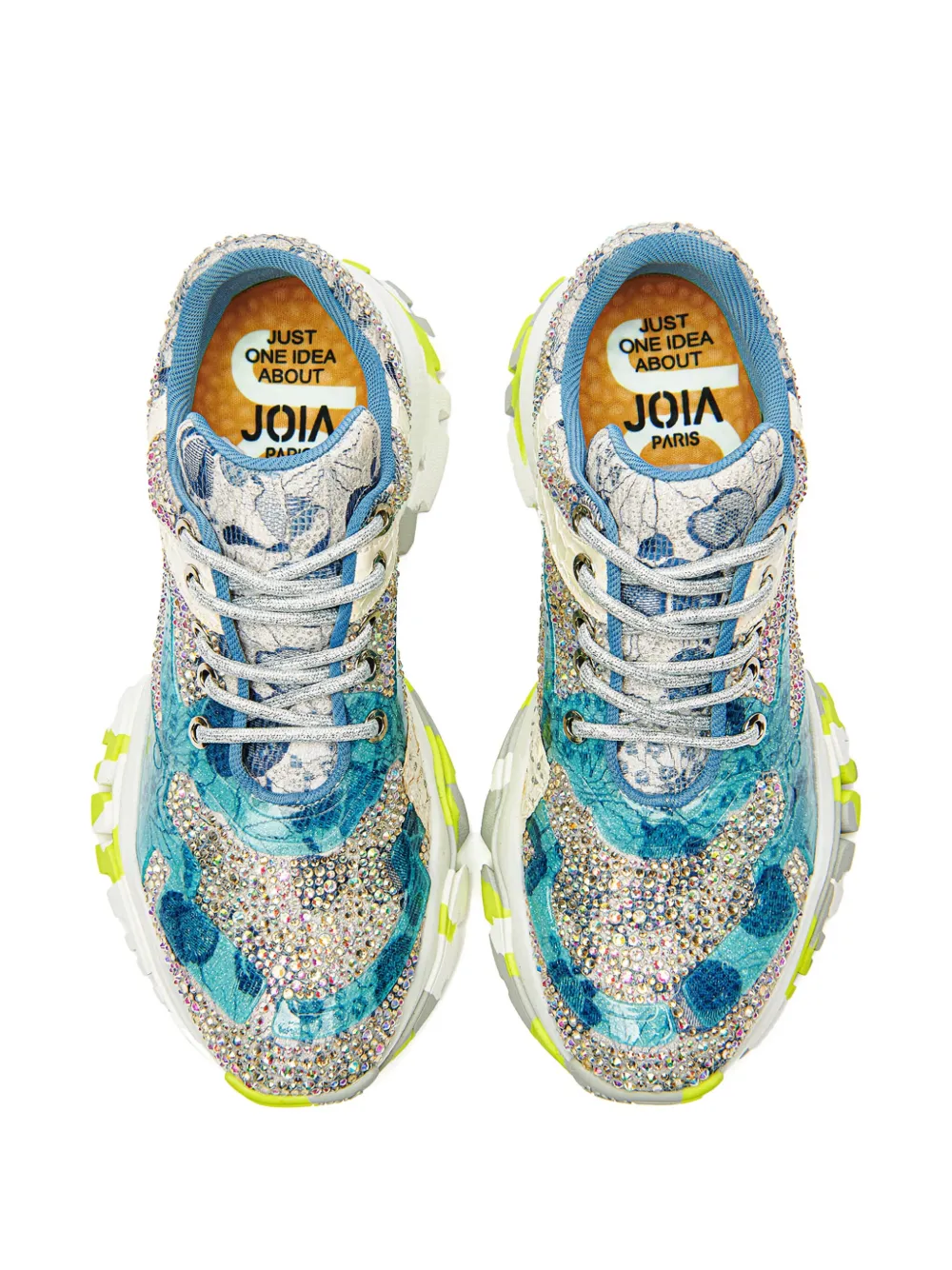 AMI Paris rhinestone-embellished sneakers Grey
